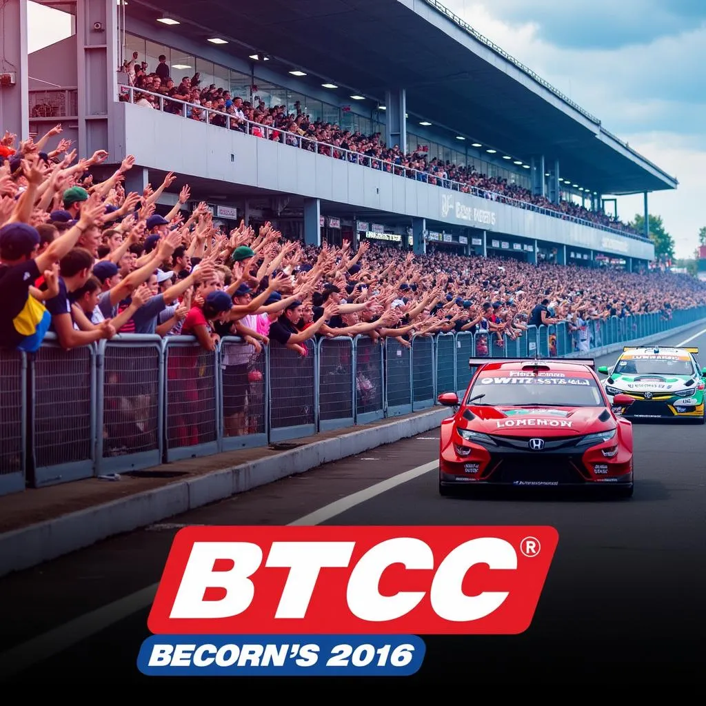 Cheering Fans at 2016 BTCC