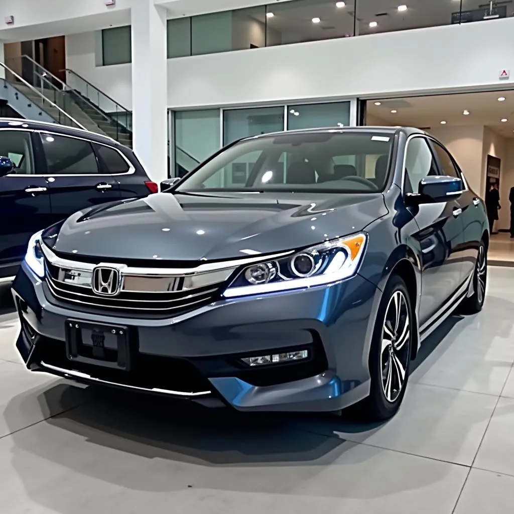 Sleek exterior design of the 2017 Honda Accord Hybrid Touring