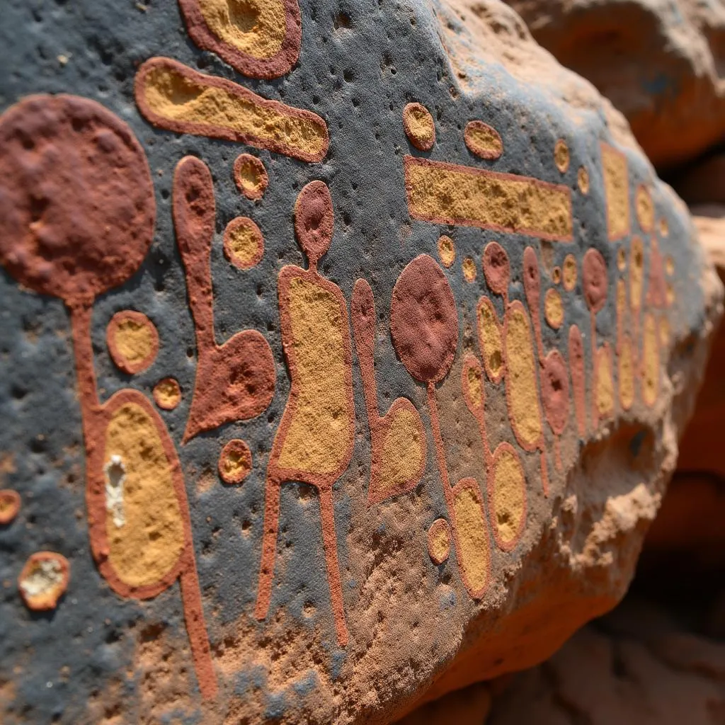 Aboriginal rock art in Ku-ring-gai Chase National Park