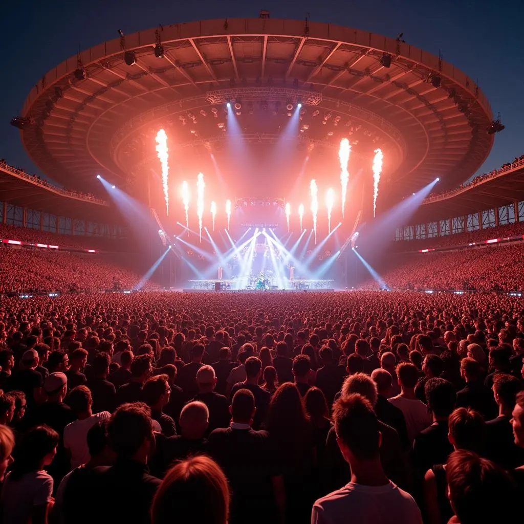 Aerosmith performing at Tokyo Dome