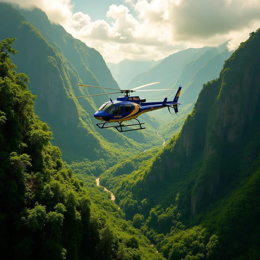 Air Maui Helicopter Tour over Lush Rainforest