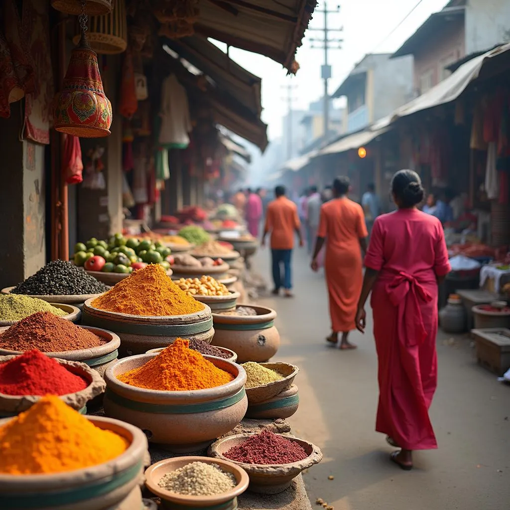 Vibrant Alleppey Local Market