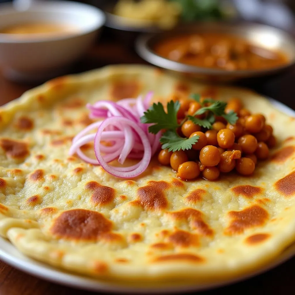 Amritsari Kulcha, a popular street food in Amritsar