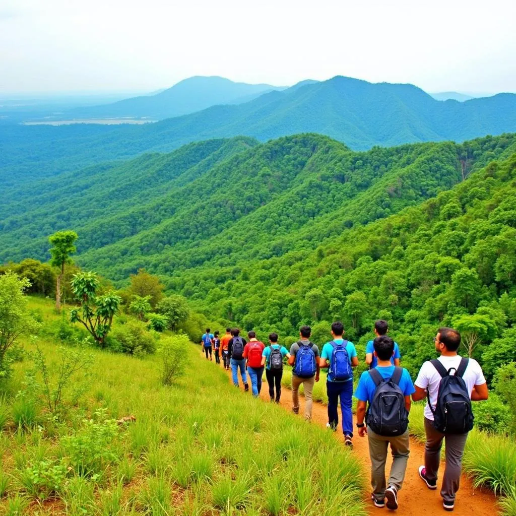 Trekking in Ananthagiri Hills