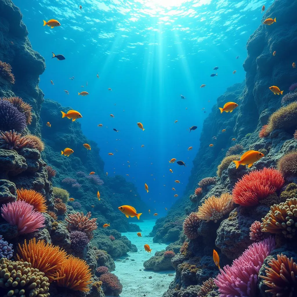 Andaman Islands Underwater Coral Reef