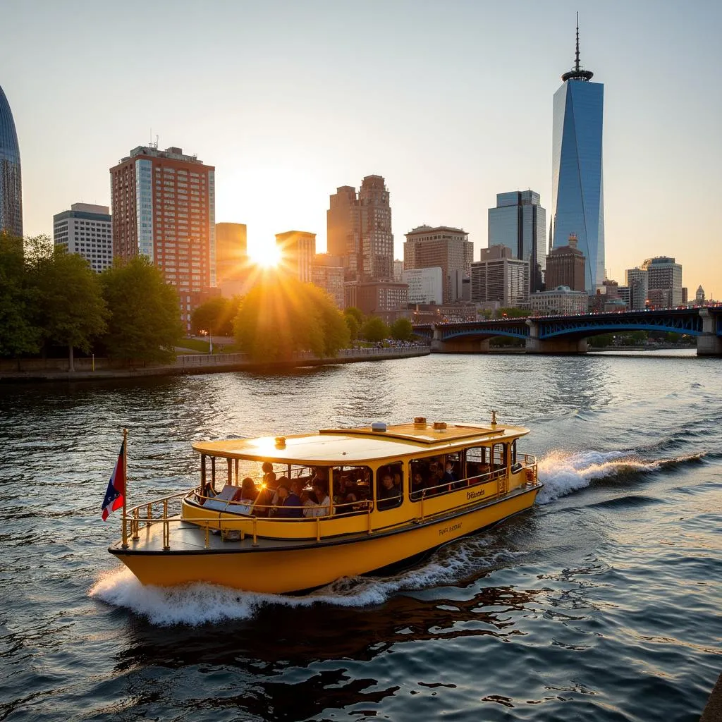 Boston Duck Boat Tour on Water