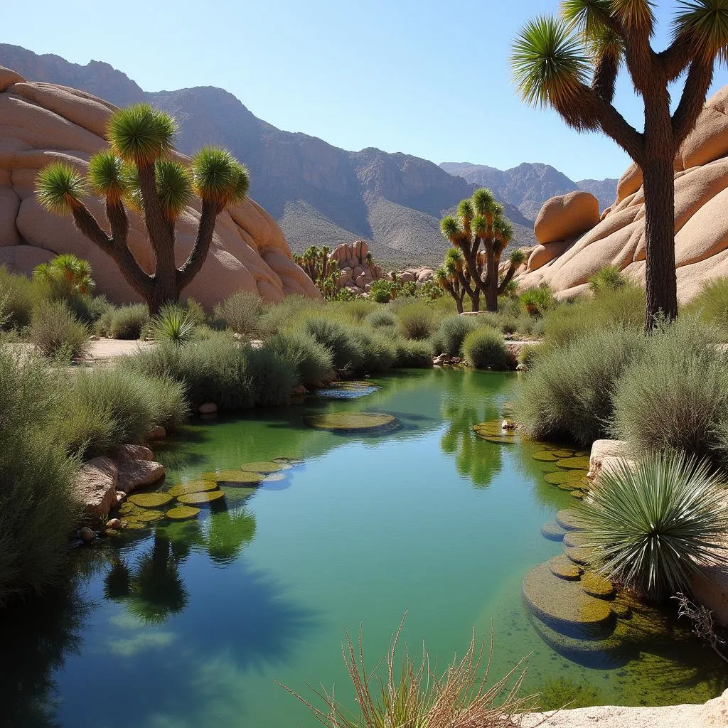 Lush Oasis in Joshua Tree National Park