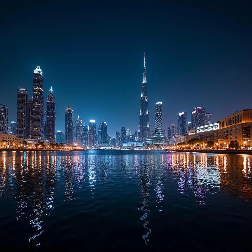 Dubai City at Night