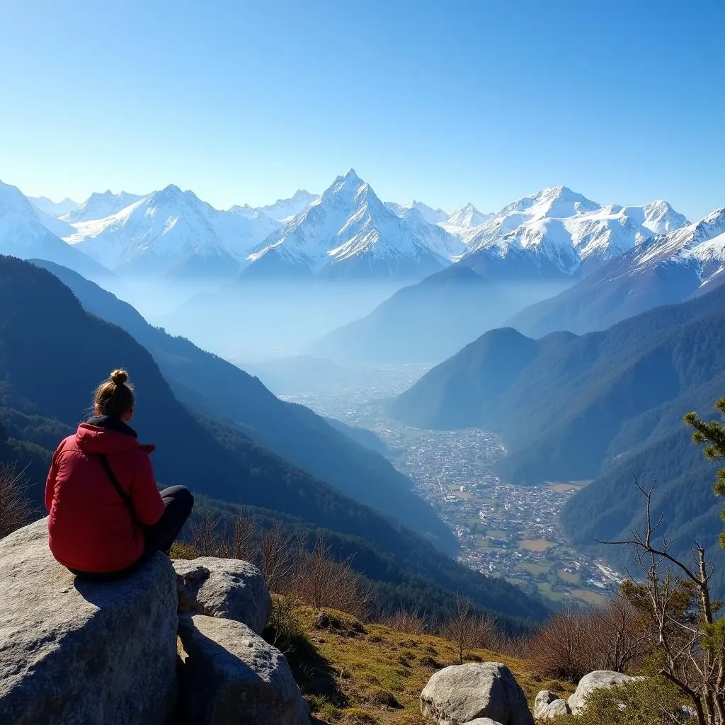 East Sikkim snow-capped mountains