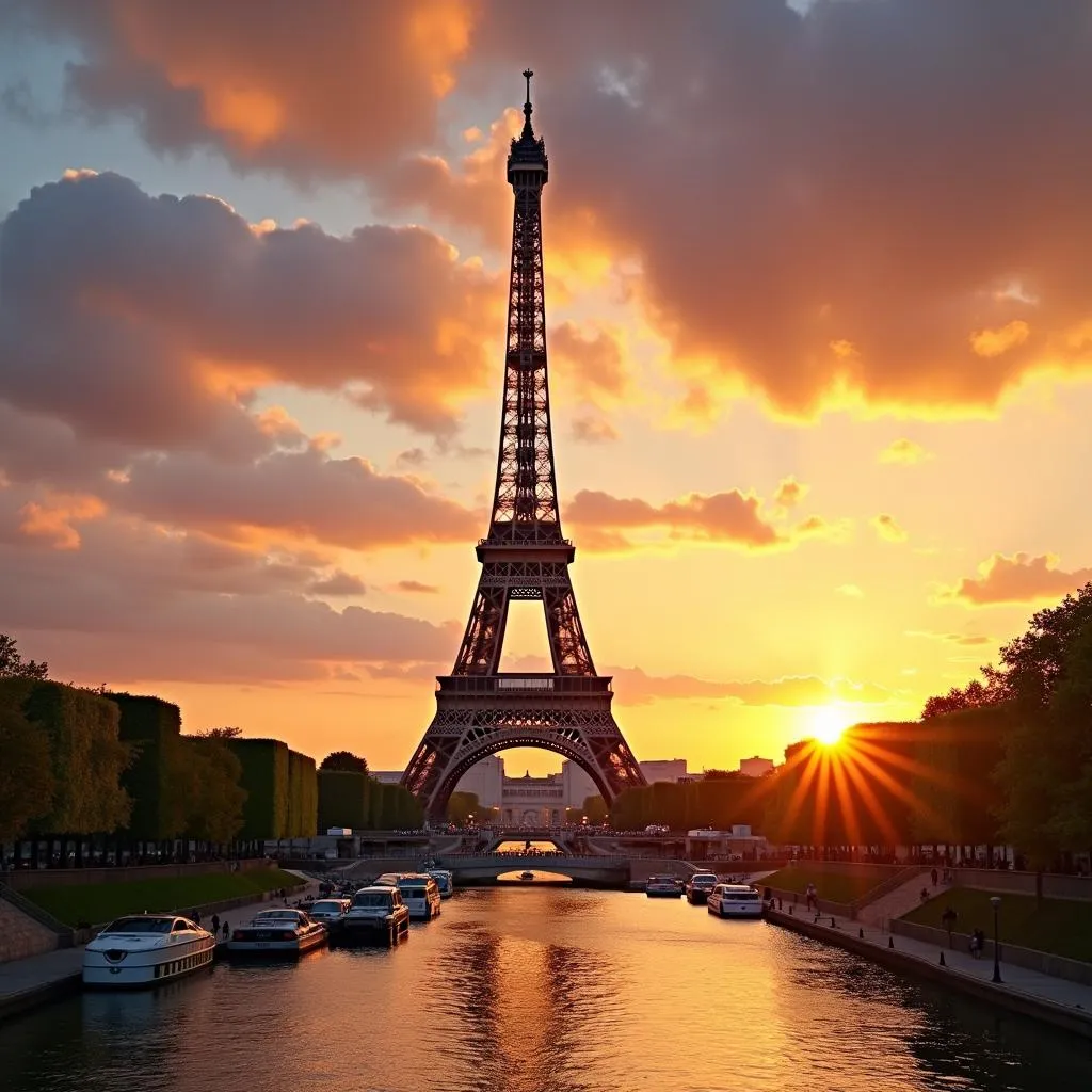 Eiffel Tower in Paris, France