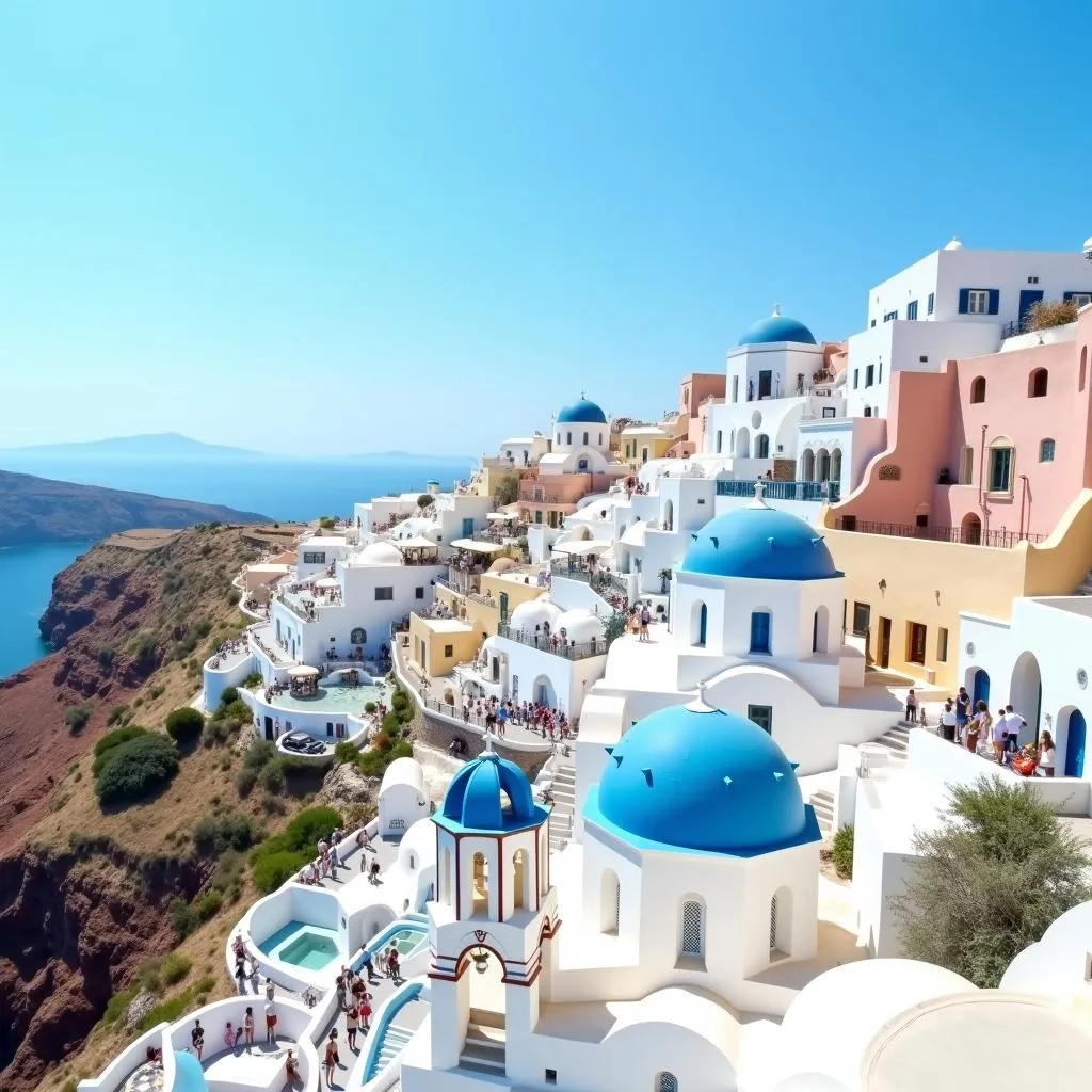 Exploring the White-washed Villages of Santorini