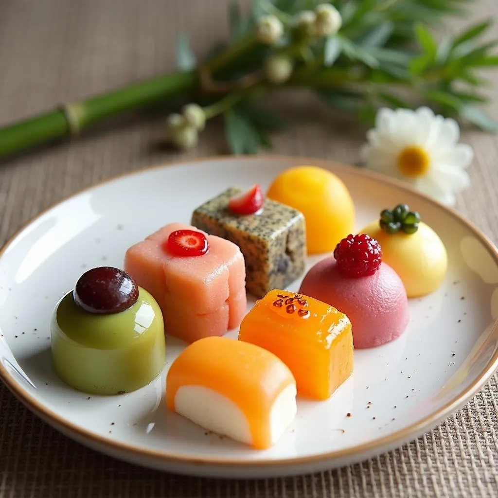 Colorful Wagashi Selection