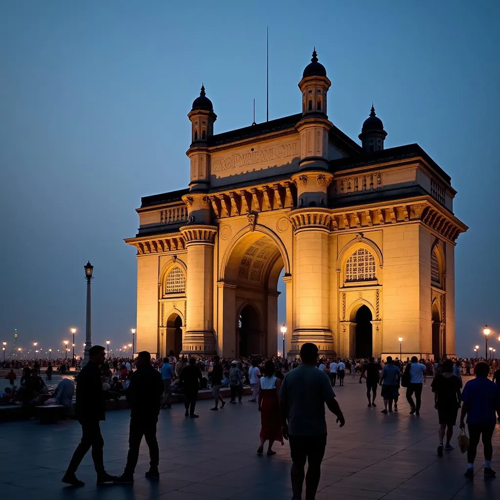 Iconic Gateway of India monument in Mumbai