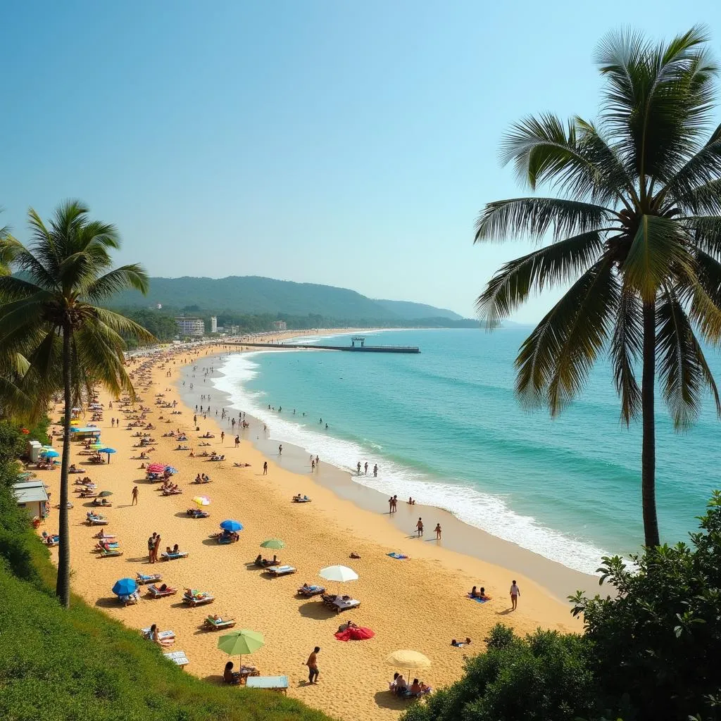 Scenic view of Goa beaches