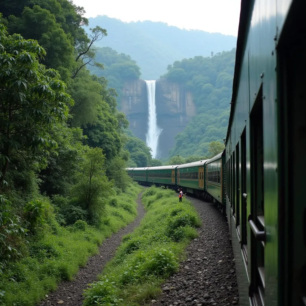 Train journey to Dudhsagar Falls