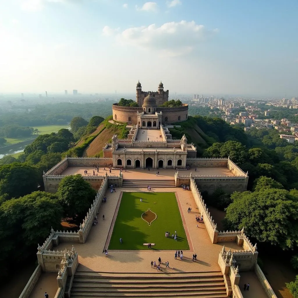 Golconda Fort in Hyderabad, India