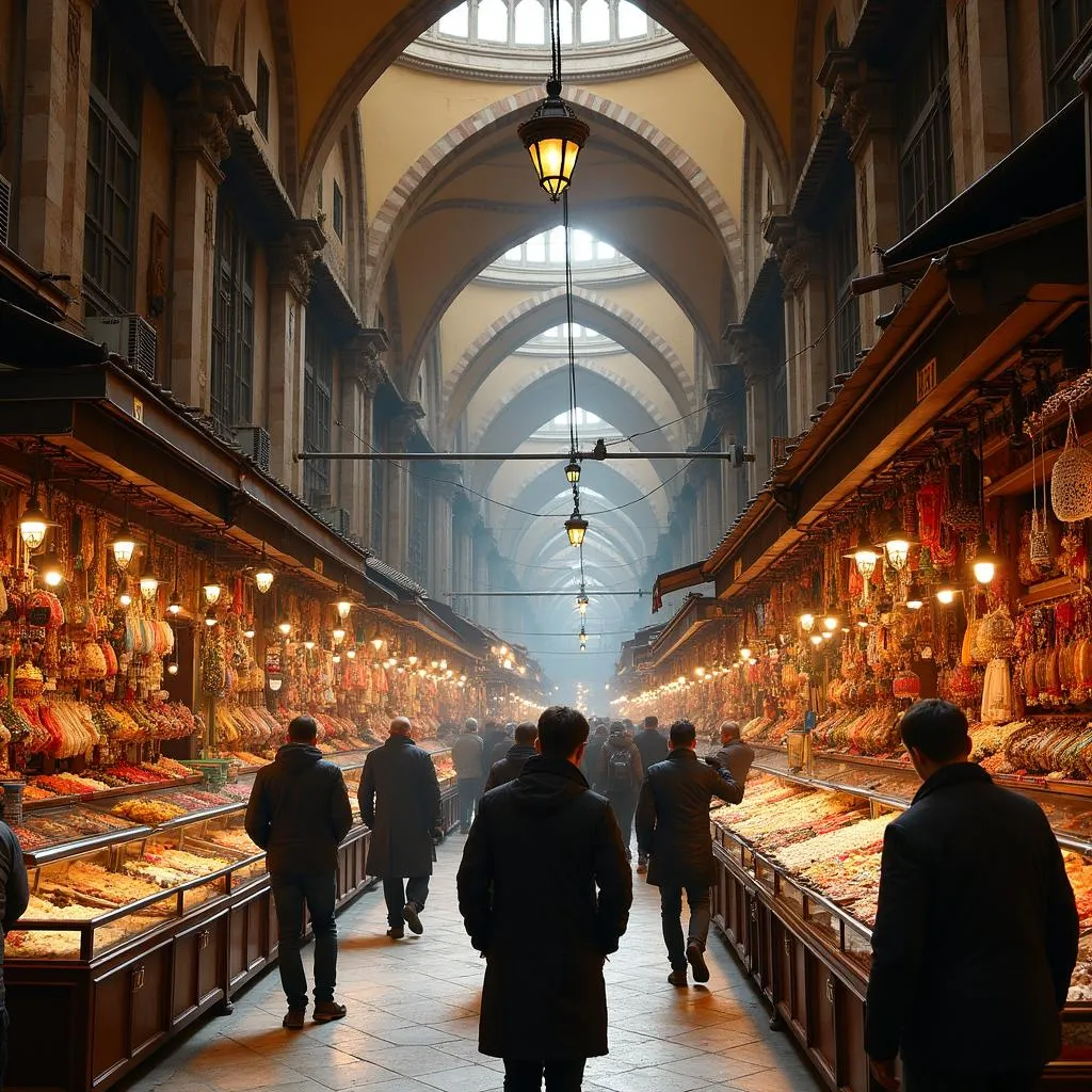 The Grand Bazaar, Istanbul, Turkey: A Historic Covered Market Offering a Vibrant Shopping Experience