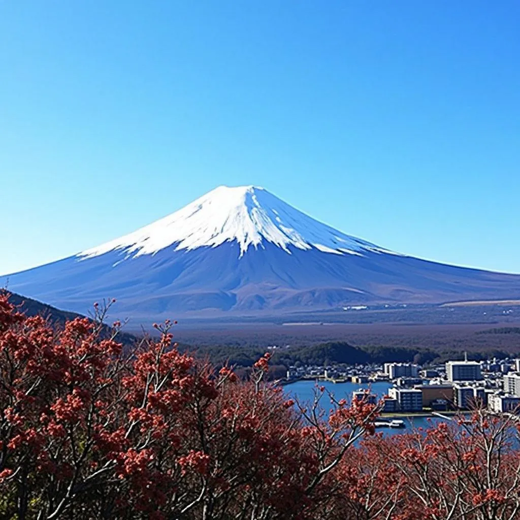 Hakone with Mount Fuji in the background