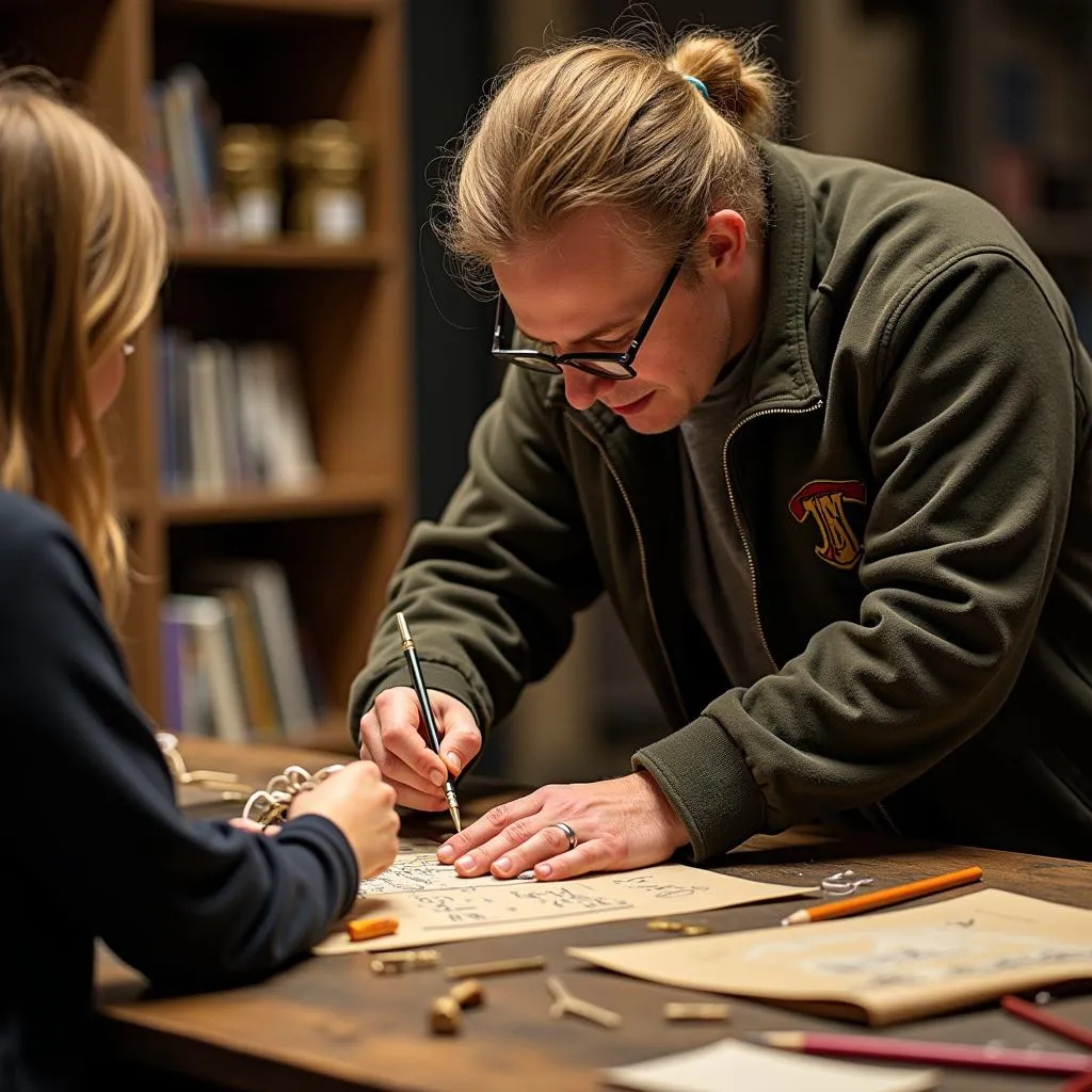 The costume and prop workshop at Warner Bros. Studio Tour London