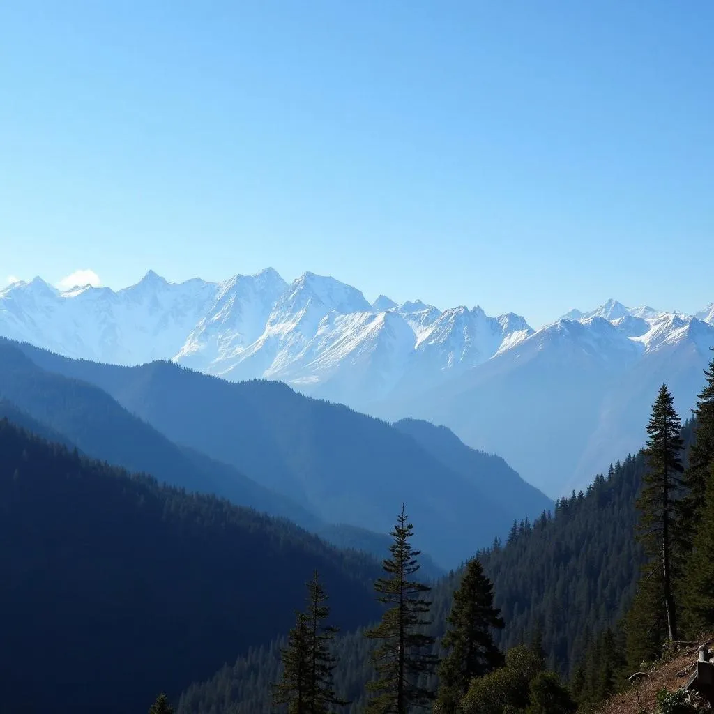 Snow-capped Mountains in Himachal Pradesh