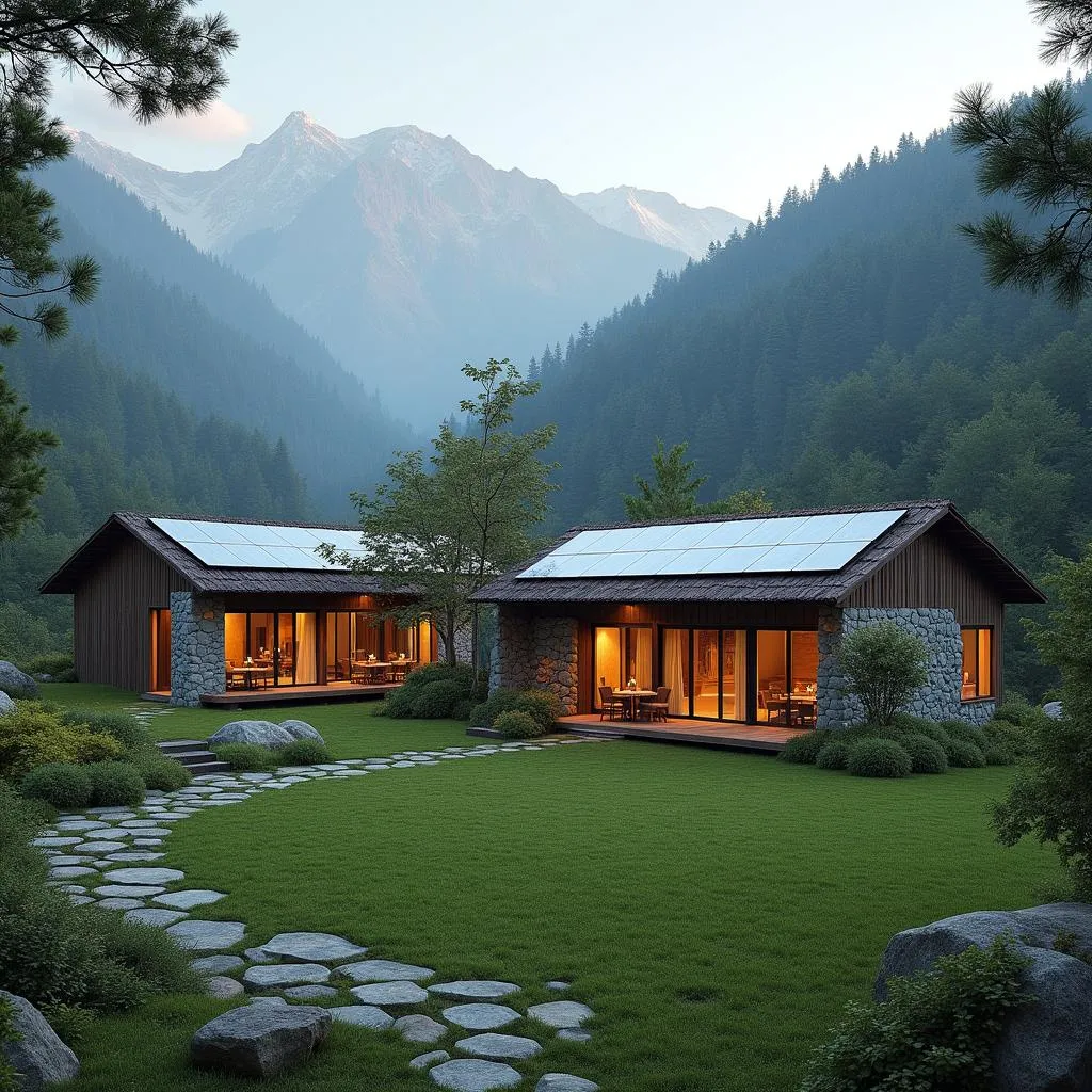 Himalayan Eco Lodge with Solar Panels