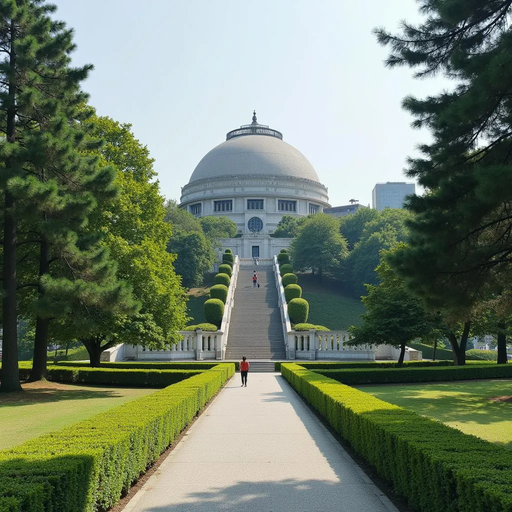 Hiroshima Peace Memorial Park Sunrise