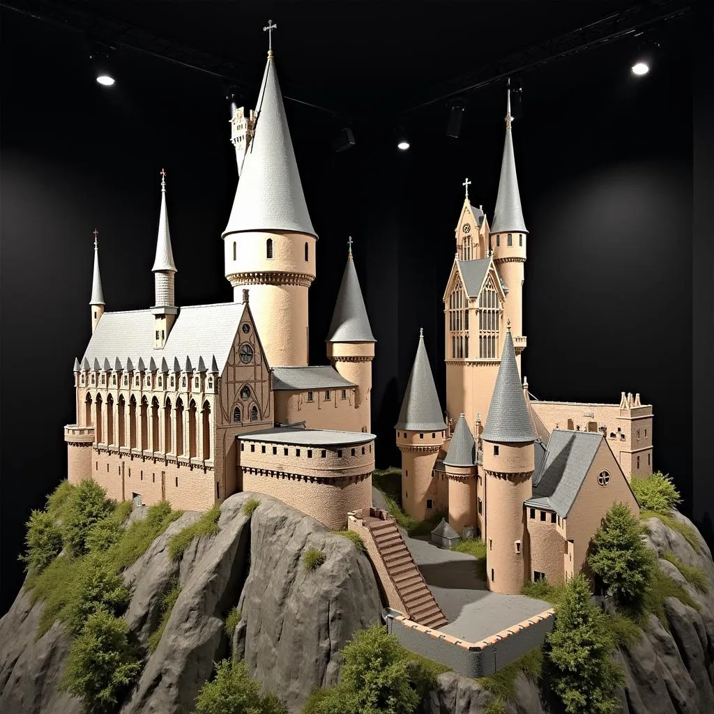 The Hogwarts Castle model at Warner Bros. Studio Tour London