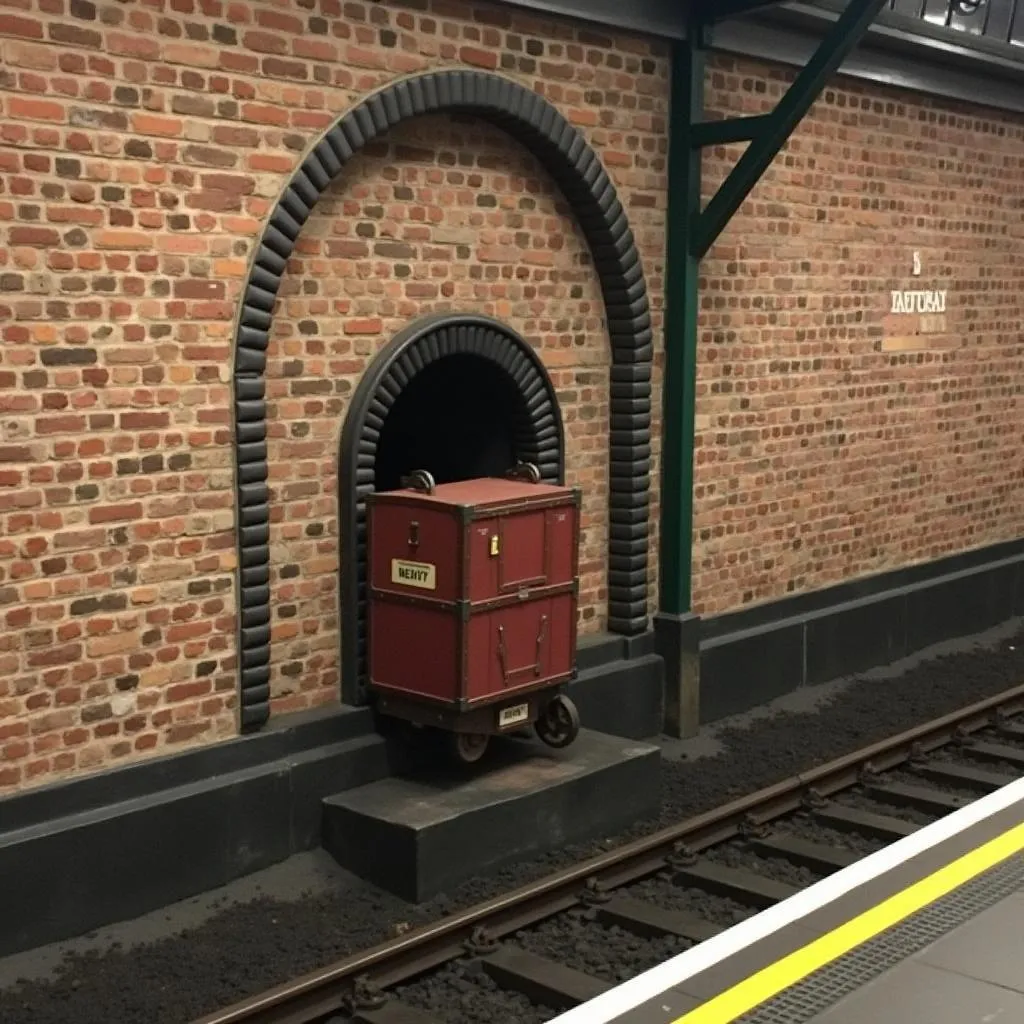 Platform 9 3/4 at Warner Bros. Studio Tour London