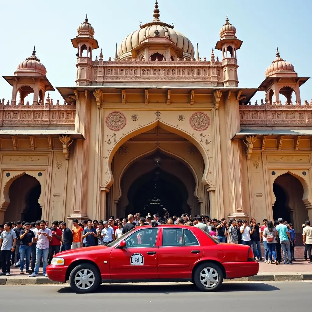 Exploring Jaipur City Palace by Taxi