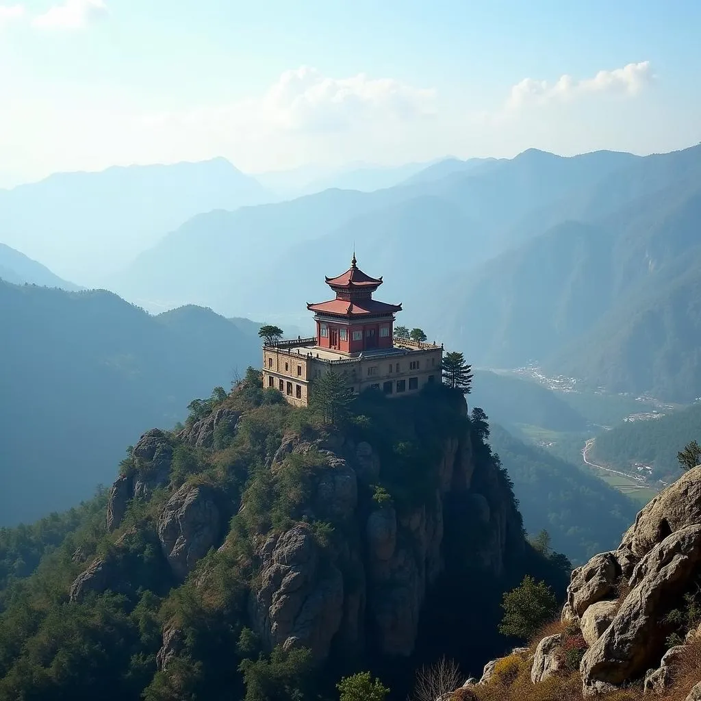 Scenic view of Jakhoo Temple in Shimla