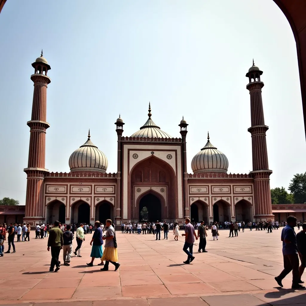 Jama Masjid Mosque Delhi India