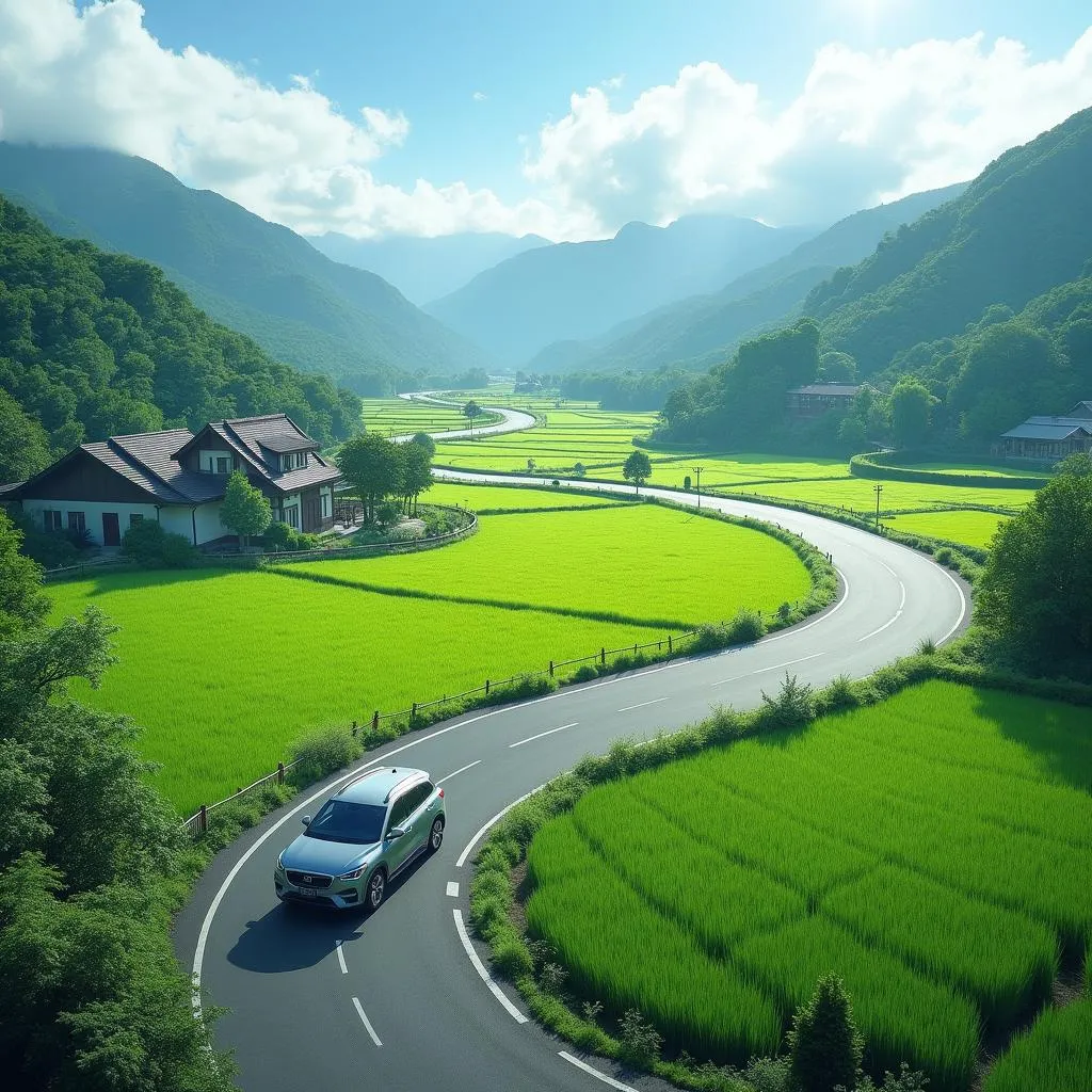 Scenic Road Trip Through the Japanese Countryside