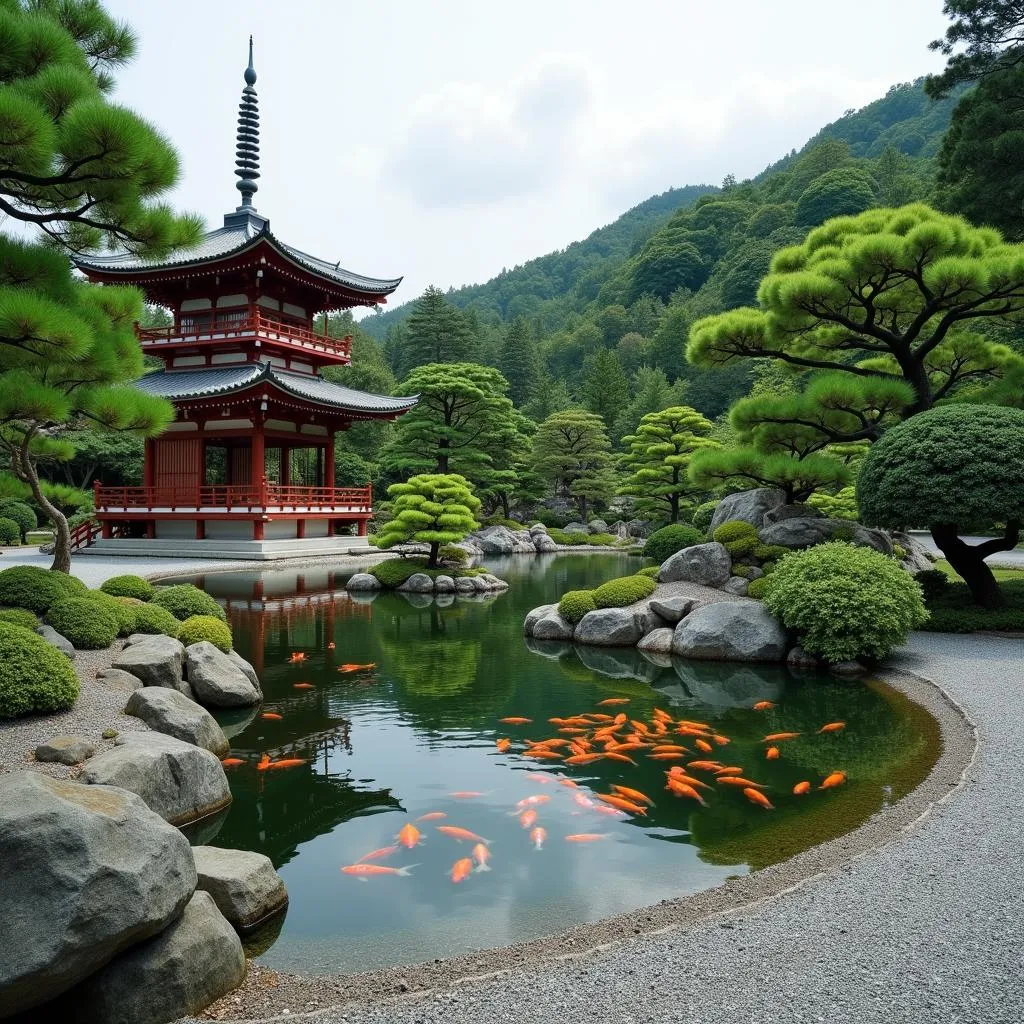 Tranquil Japanese Garden