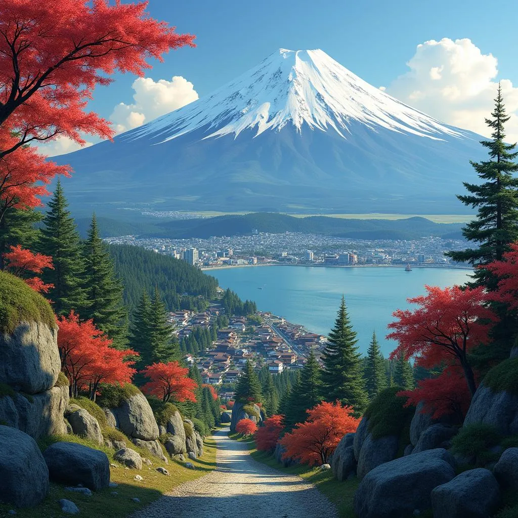 Scenic Views of Mount Fuji and Japanese Landscapes