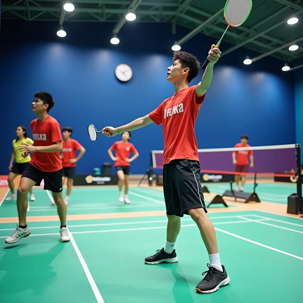 Japanese Badminton Training