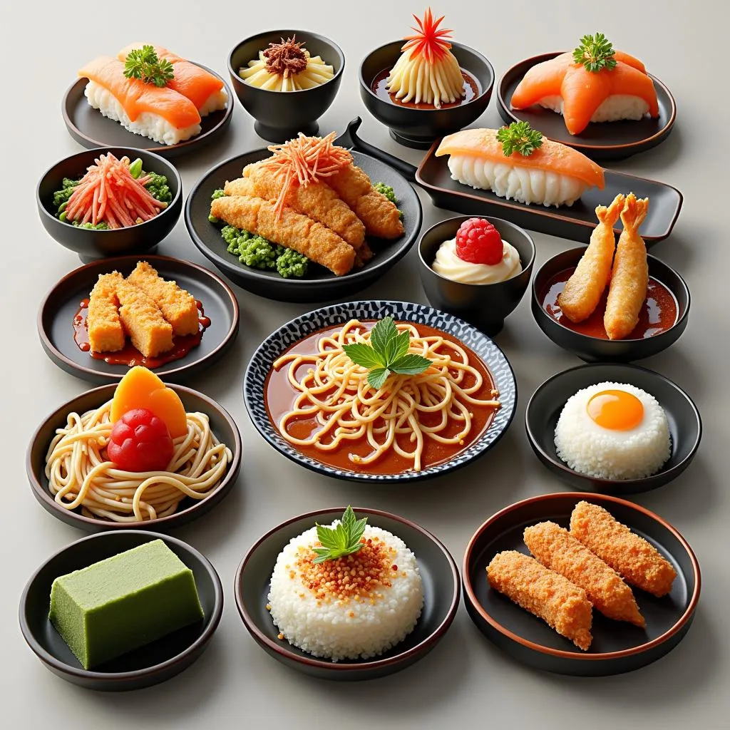 A Delicious Spread of Japanese Cuisine