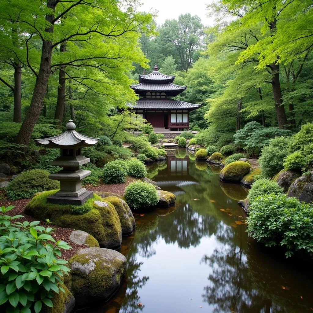 Tranquil Japanese Garden in Helsinki