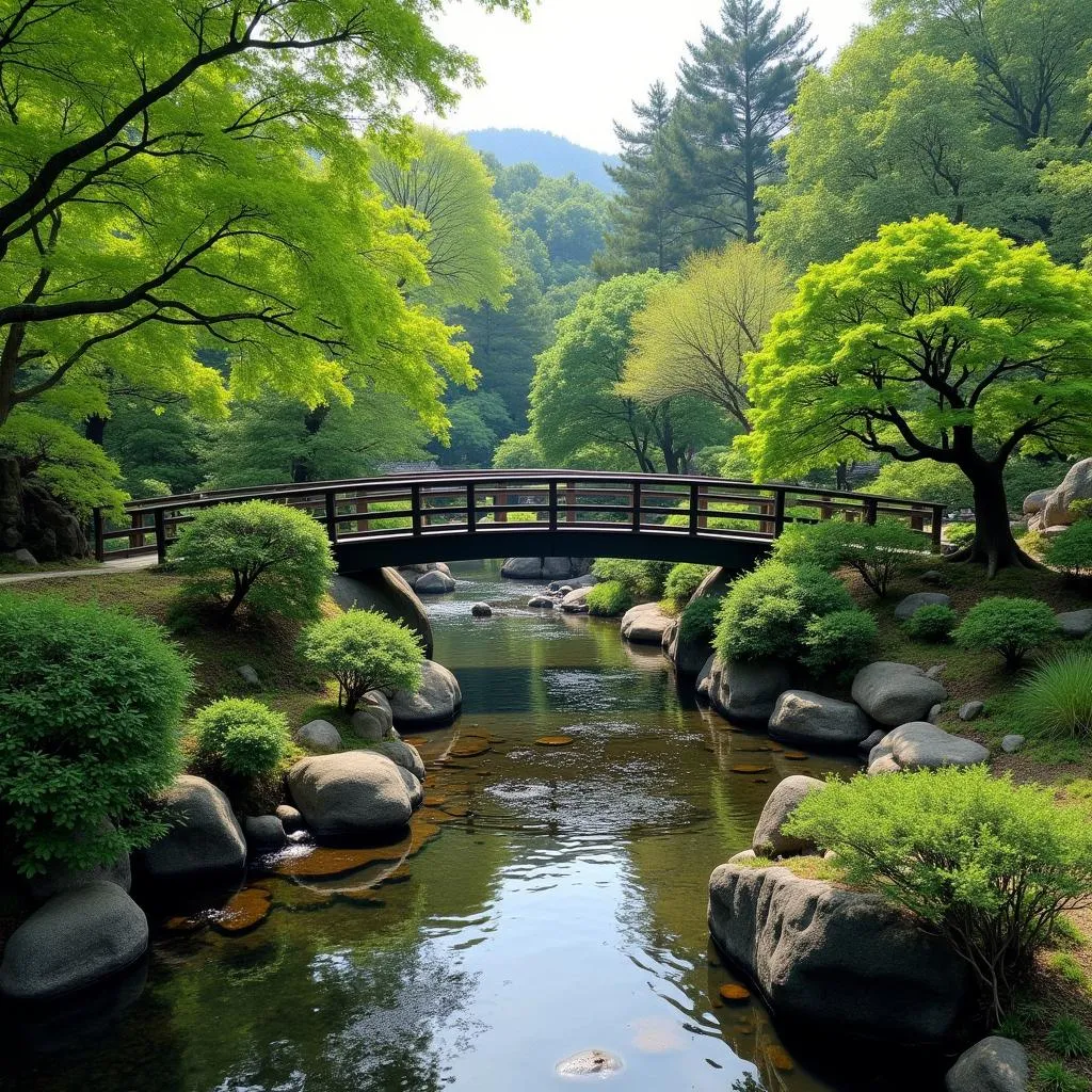 Serene Japanese Garden in Kyoto