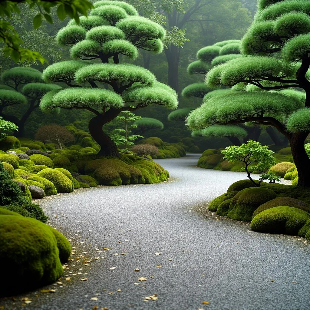 Serene Japanese Garden in Kyoto