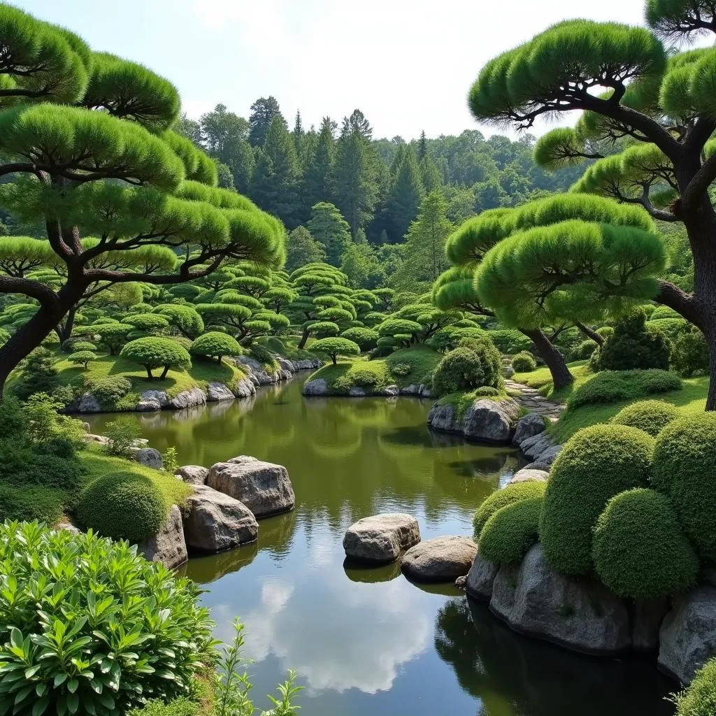 Serene Japanese Garden in Kyoto