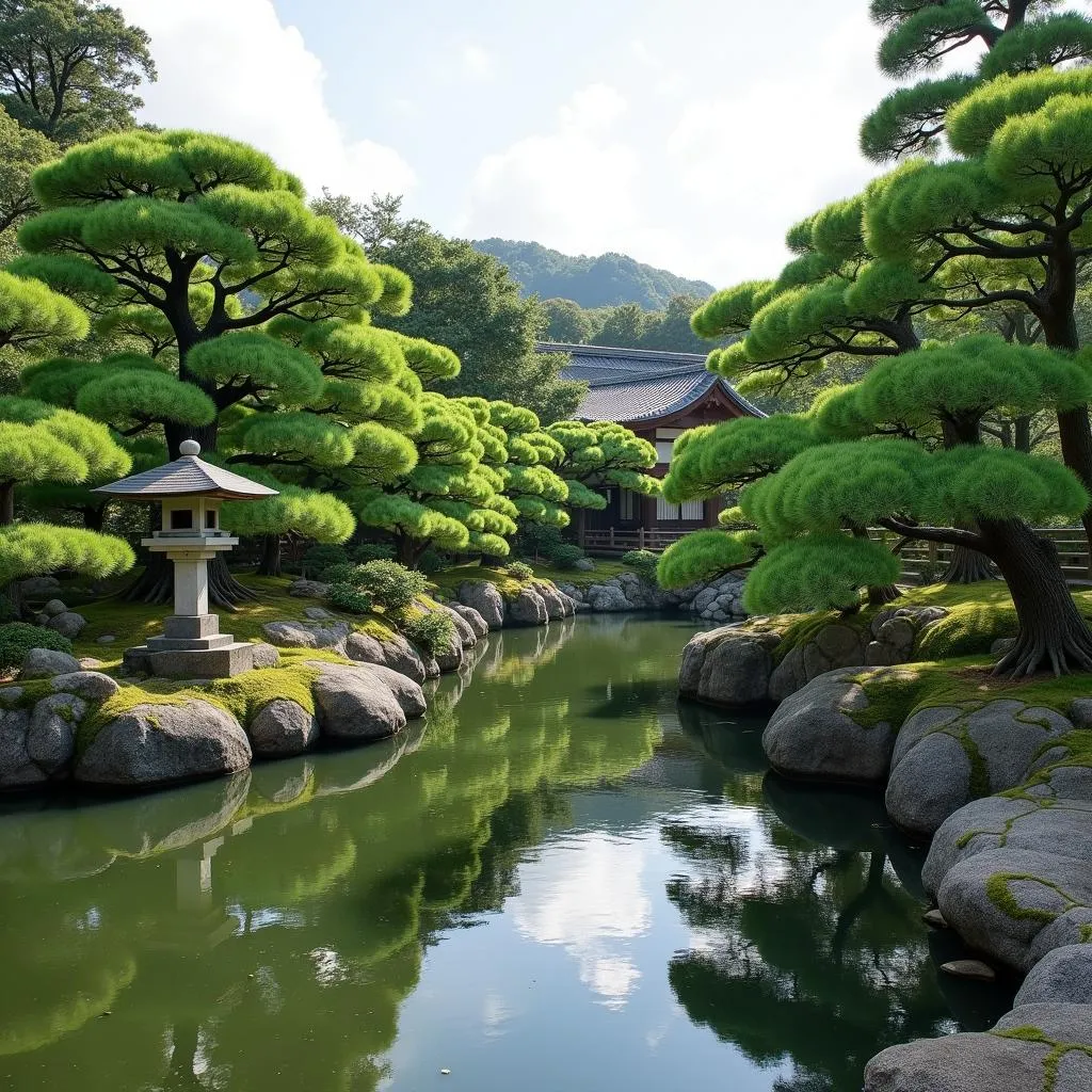 Peaceful Traditional Japanese Garden