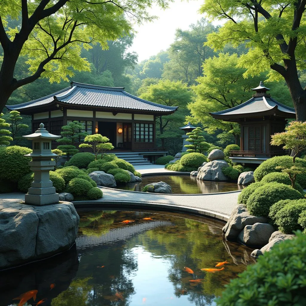 Peaceful Japanese Garden