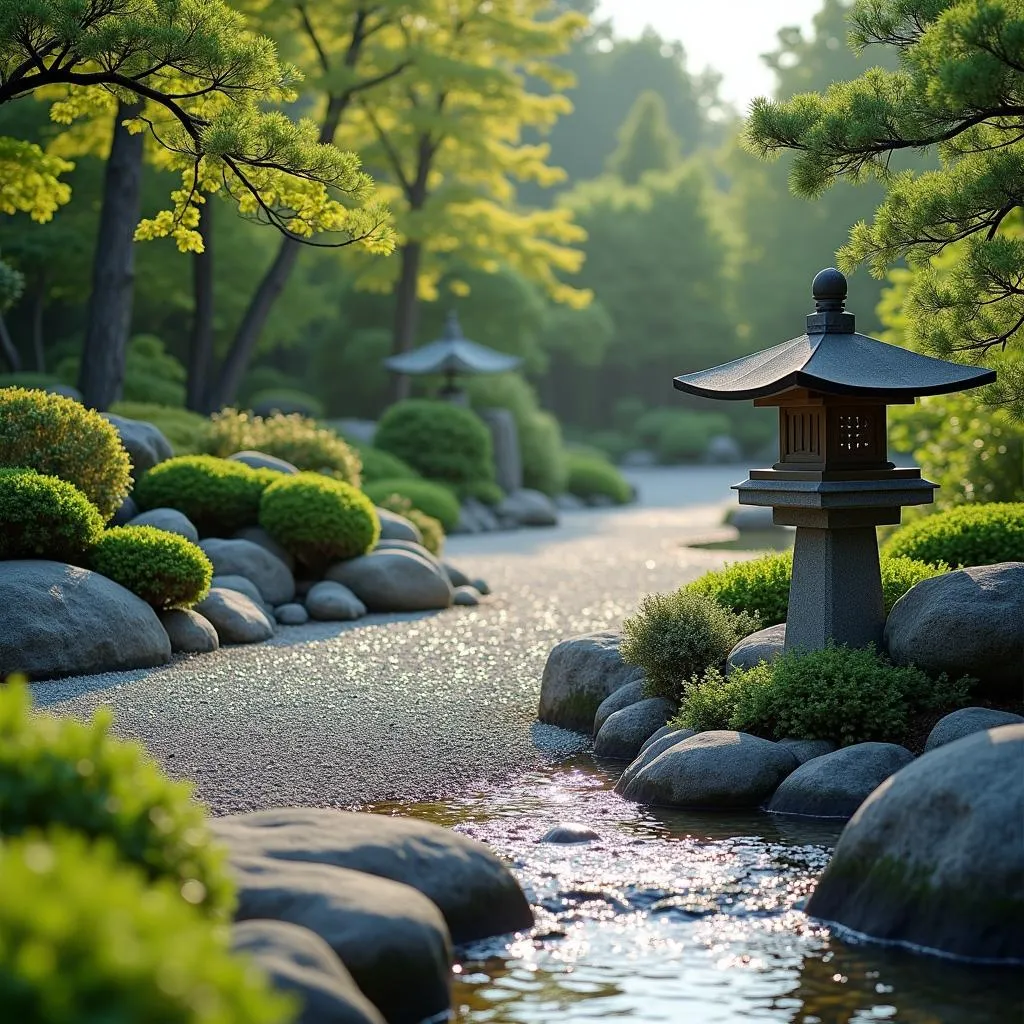 Tranquil Japanese Garden