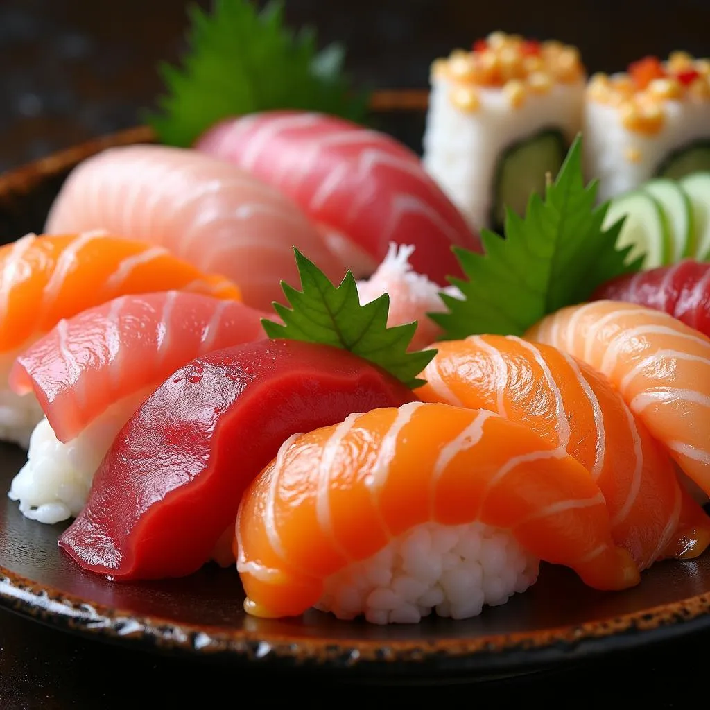 Exquisite Japanese Sushi Platter