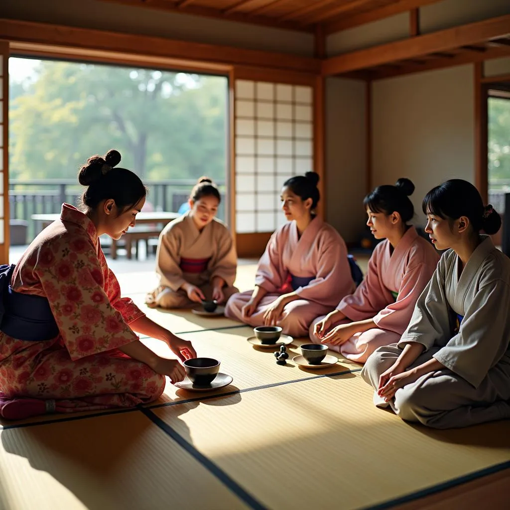 Traditional Japanese tea ceremony