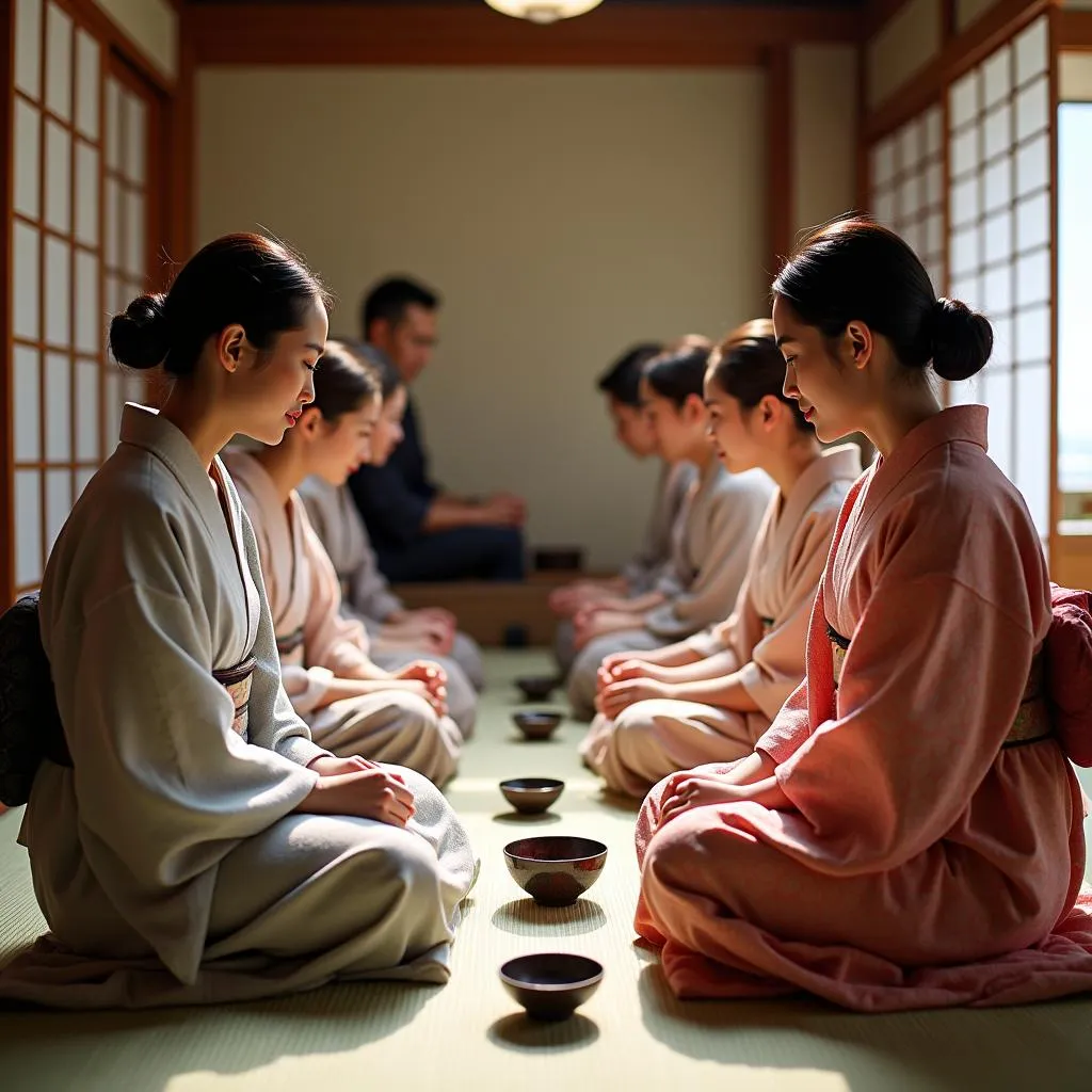 Traditional Japanese tea ceremony