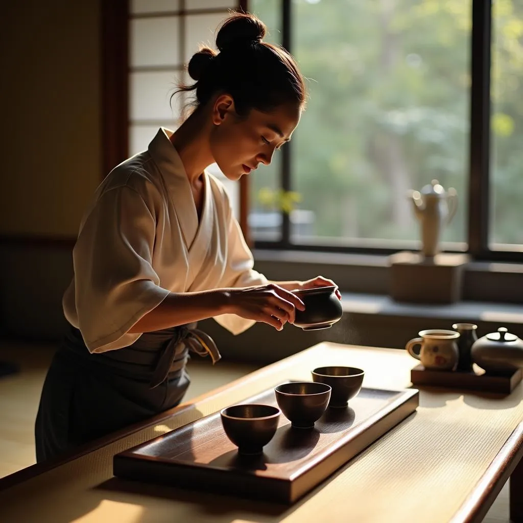 Traditional Japanese tea ceremony experience