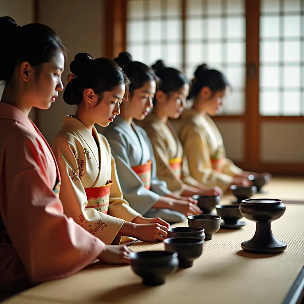 Japanese Tea Ceremony in Kimono