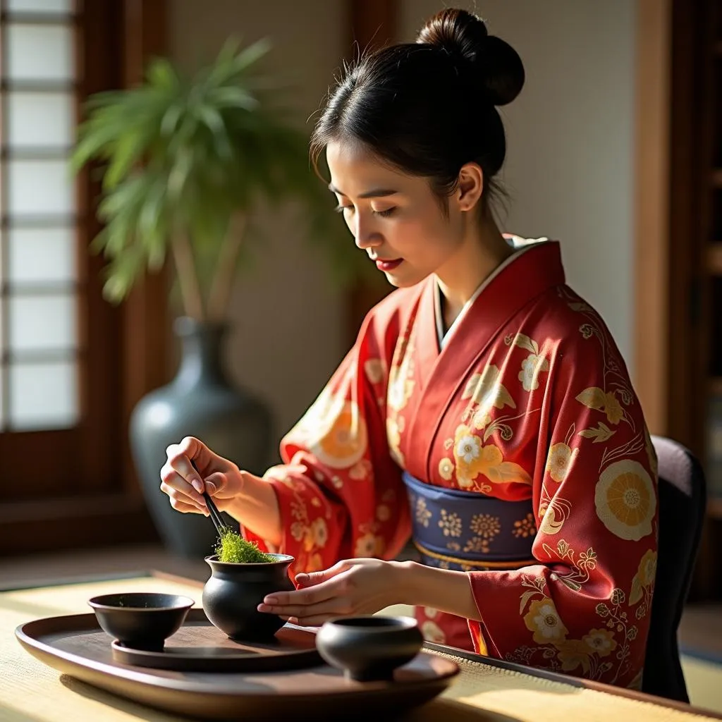 Traditional Japanese Tea Ceremony in Kyoto