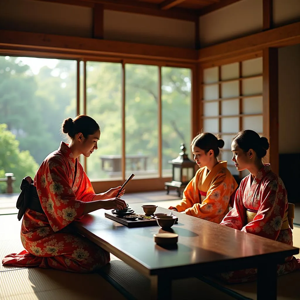 Traditional Japanese tea ceremony experience in Kyoto